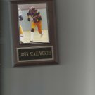 JOHN STALLWORTH PLAQUE PITTSBURGH STEELERS FOOTBALL NFL