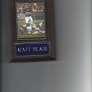 MATT BLAIR PLAQUE MINNESOTA VIKINGS FOOTBALL NFL