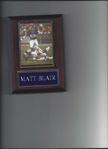 MATT BLAIR PLAQUE MINNESOTA VIKINGS FOOTBALL NFL