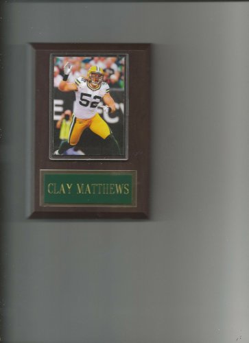 CLAY MATTHEWS PLAQUE GREEN BAY PACKERS FOOTBALL NFL GAME ACTION