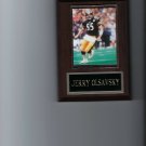 JERRY OLSAVSKY PLAQUE PITTSBURGH STEELERS FOOTBALL NFL