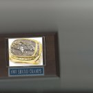 DENVER BRONCOS SBXXII CHAMPS RING PLAQUE FOOTBALL NFL 1997
