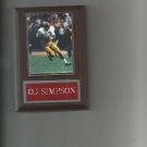 OJ SIMPSON PLAQUE USC TROJANS FOOTBALL NCAA