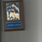 JOHNNY UNITAS PLAQUE BALTIMORE COLTS FOOTBALL NFL