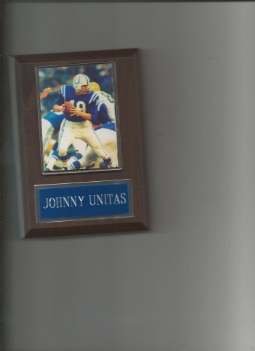 JOHNNY UNITAS PLAQUE BALTIMORE COLTS FOOTBALL NFL