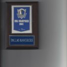DALLAS MAVERICKS CHAMPS BANNER PLAQUE BASKETBALL NBA CHAMPIONS