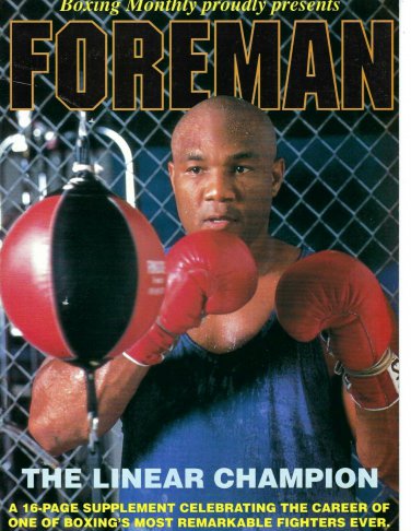 GEORGE FOREMAN BOXING MONTHLY SUPPLEMENT MAGAZINE NO LABEL BOXING
