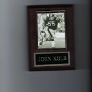 JOHN KOLB PLAQUE PITTSBURGH STEELERS FOOTBALL NFL