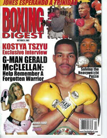 GERALD McCLELLAN BOXING DIGEST MAGAZINE NO LABEL BOXING 10/2001