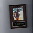 J.T. THOMAS PLAQUE PITTSBURGH STEELERS FOOTBALL NFL