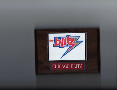 CHICAGO BLITZ PLAQUE FOOTBALL USFL