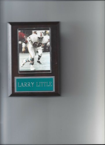 LARRY LITTLE PLAQUE MIAMI DOLPHINS FOOTBALL NFL