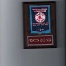 BOSTON RED SOX WORLD SERIES BANNER PLAQUE CHAMPIONS CHAMPS BASEBALL MLB