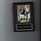 STAN HUMPHRIES PLAQUE SAN DIEGO CHARGERS FOOTBALL NFL