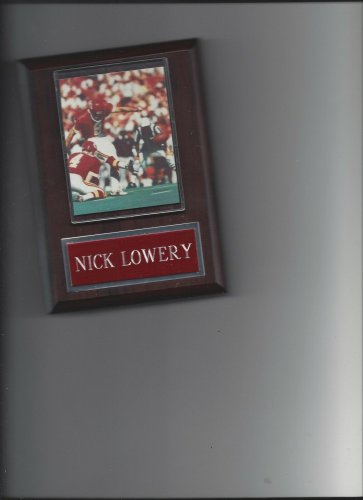 NICK LOWERY PLAQUE KANSAS CITY CHIEFS KC FOOTBALL NFL