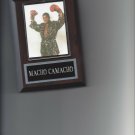 MACHO CAMACHO BOXING PLAQUE CHAMPION DECEASED