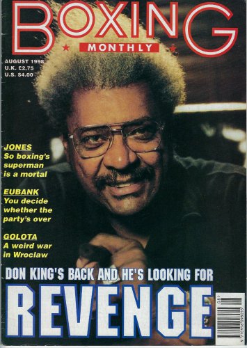 DON KING BOXING MONTHLY AUG 1998 MAGAZINE NO LABEL