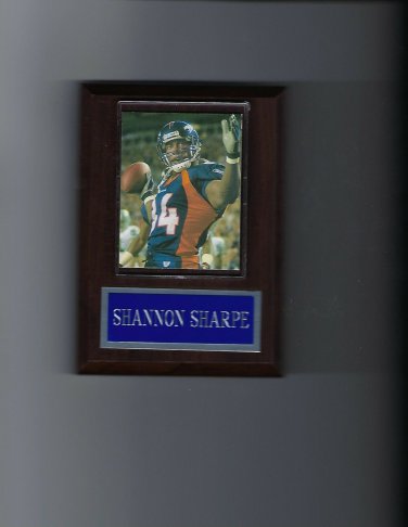 SHANNON SHARPE PLAQUE DENVER BRONCOS FOOTBALL NFL
