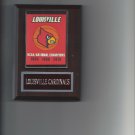 LOUISVILLE CARDINALS CHAMPS PLAQUE CHAMPIONS BANNER BASKETBALL NCAA