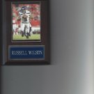 RUSSELL WILSON PLAQUE SEATTLE SEAHAWKS FOOTBALL NFL