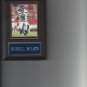 RUSSELL WILSON PLAQUE SEATTLE SEAHAWKS FOOTBALL NFL