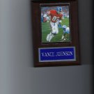 VANCE JOHNSON PLAQUE DENVER BRONCOS FOOTBALL NFL
