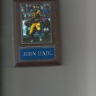 JOHN HADL PLAQUE LOS ANGELES RAMS LA FOOTBALL NFL