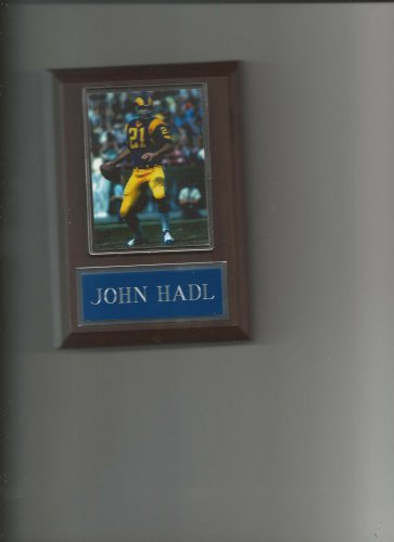 JOHN HADL PLAQUE LOS ANGELES RAMS LA FOOTBALL NFL
