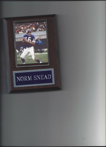 NORM SNEAD PLAQUE MINNESOTA VIKINGS FOOTBALL NFL GAME ACTION