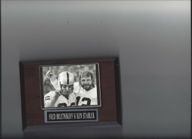 FRED BILETNIKOFF & KEN STABLER PLAQUE OAKLAND RAIDERS LA FOOTBALL NFL CELEBRATE