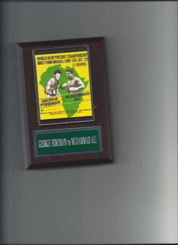 GEORGE FOREMAN vs MUHAMMAD ALI POSTER PLAQUE BOXING PICTURE PLAQUE