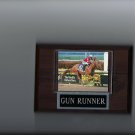 GUN RUNNER PLAQUE HORSE RACING TURF