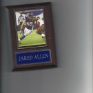 JARED ALLEN PLAQUE MINNESOTA VIKINGS FOOTBALL NFL