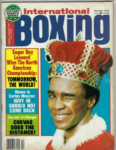 SUGAR RAY LEONARD INTERNATIONAL BOXING MAGAZINE NO LABEL BOXING 12/1979