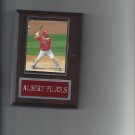 ALBERT PUJOLS PLAQUE ST LOUIS CARDINALS BASEBALL MLB GAME ACTION