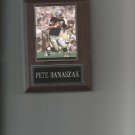 PETE BANASZAK PLAQUE OAKLAND RAIDERS LA FOOTBALL NFL