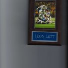 LEON LETT PLAQUE DALLAS COWBOYS FOOTBALL NFL GAME ACTION