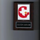 HOUSTON GAMBLERS PLAQUE FOOTBALL USFL