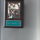PAUL WARFEILD PLAQUE MIAMI DOLPHINS FOOTBALL NFL