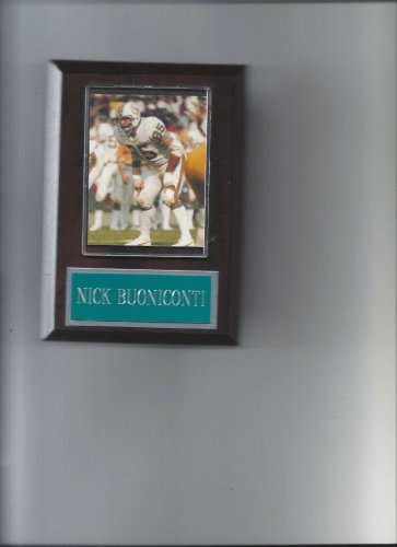 NICK BUONICONTI PLAQUE MIAMI DOLPHINS FOOTBALL NFL