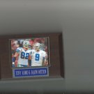 TONY ROMO & JASON WITTEN PLAQUE DALLAS COWBOYS FOOTBALL NFL