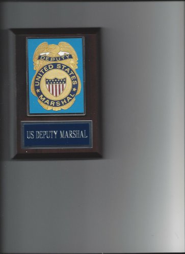 US DEPUTY MARSHAL PLAQUE LAW ENFORCEMENT OFFICER PHOTO PLAQUE