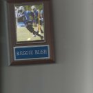 REGGIE BUSH PLAQUE DETROIT LIONS FOOTBALL NFL