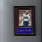 AARON DONALD PLAQUE LOS ANGELES RAMS LA FOOTBALL NFL