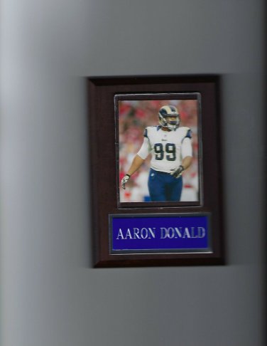 AARON DONALD PLAQUE LOS ANGELES RAMS LA FOOTBALL NFL