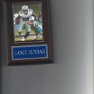 LANCE DUNBAR PLAQUE DALLAS COWBOYS FOOTBALL NFL
