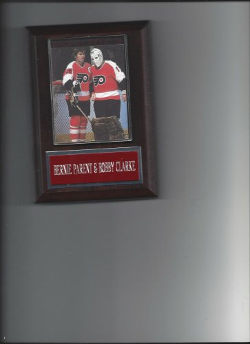 BERNIE PARENT & BOBBY CLARKE PLAQUE PHILADELPHIA FLYERS HOCKEY NHL