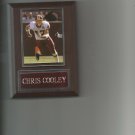 CHRIS COOLEY PLAQUE WASHINGTON REDSKINS FOOTBALL NFL GAME ACTION