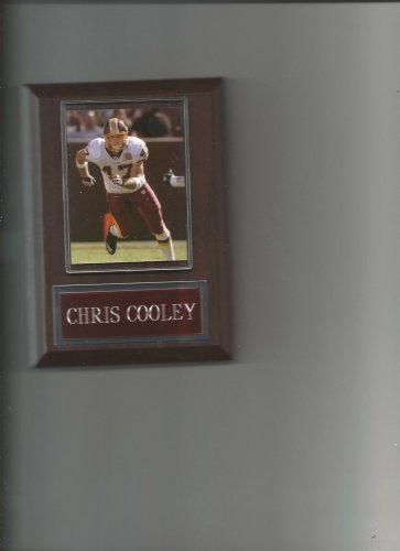 CHRIS COOLEY PLAQUE WASHINGTON REDSKINS FOOTBALL NFL GAME ACTION