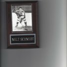 MILT SCHMIDT PLAQUE BOSTON BRUINS HOCKEY NHL